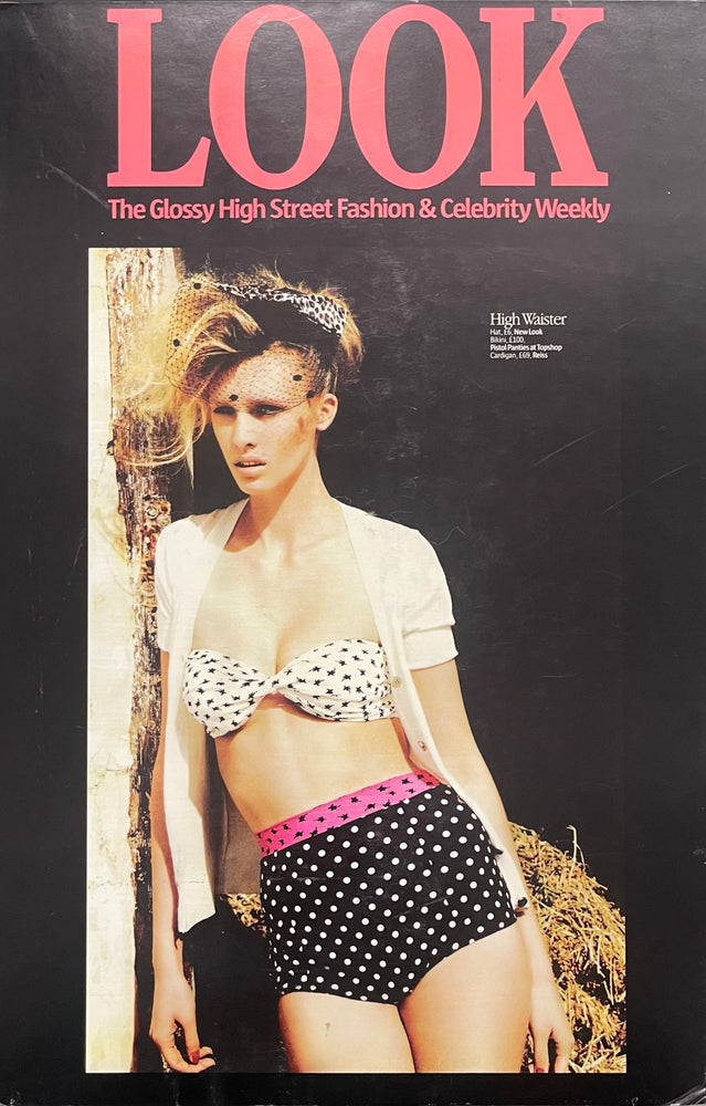 LOOK Magazine: High Waister Swimwear – Polka Dots & Veiled Hats!