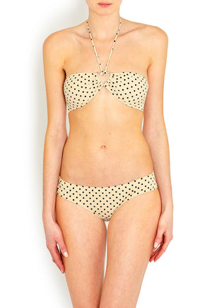 
                  
                    Britt Cream Polka Dot Bikini
                  
                